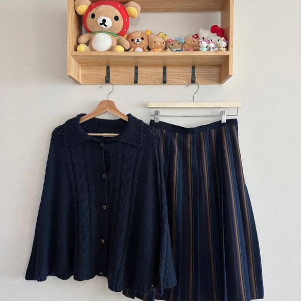 jpn 하구미 스즈코 너드 모리걸 히피 아오이유우 코디세트