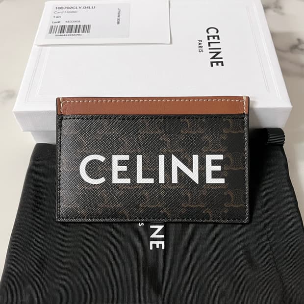 [S+급/정품] 셀린느 로고 트리옹프 카드지갑