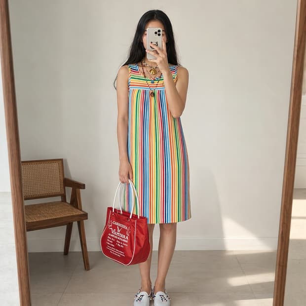 70‘s U.S. made terry resort dress
