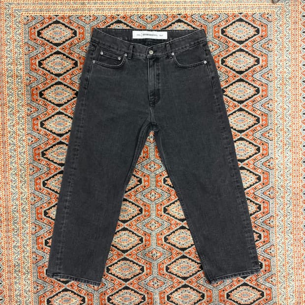 유니폼브릿지 흑청 데님 팬츠 남성35