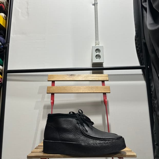 290) 클락스 부츠 남성 남자 부츠 왈라비 컵 블랙 레더 