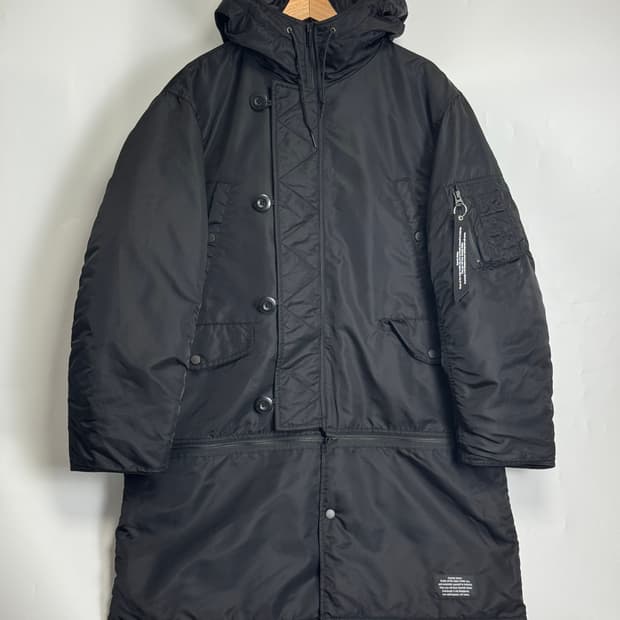 24FW GU X 언더커버 히트 패디드 컨버터블 코트 패딩코트 M