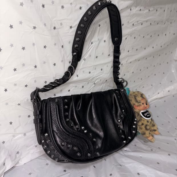Zara stud shouler bag