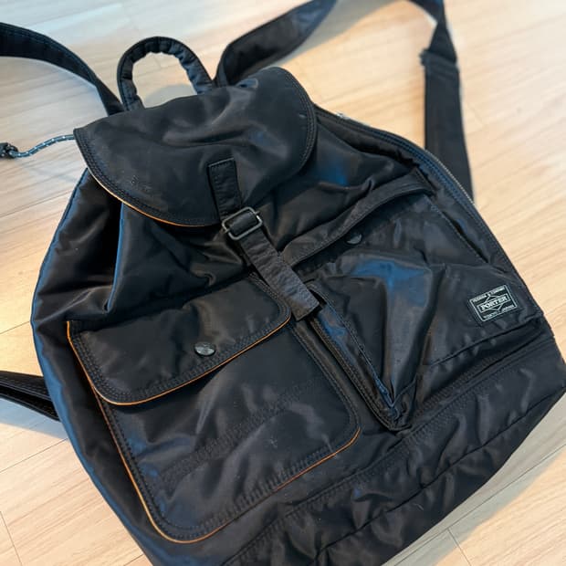 포터 탱커 백팩 블랙