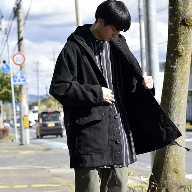 [M] 엔지니어드가먼츠 페이크 멜튼울 메디슨파카 