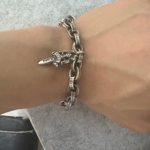 크롬하츠 페이퍼체인라지,5대거 펜던트