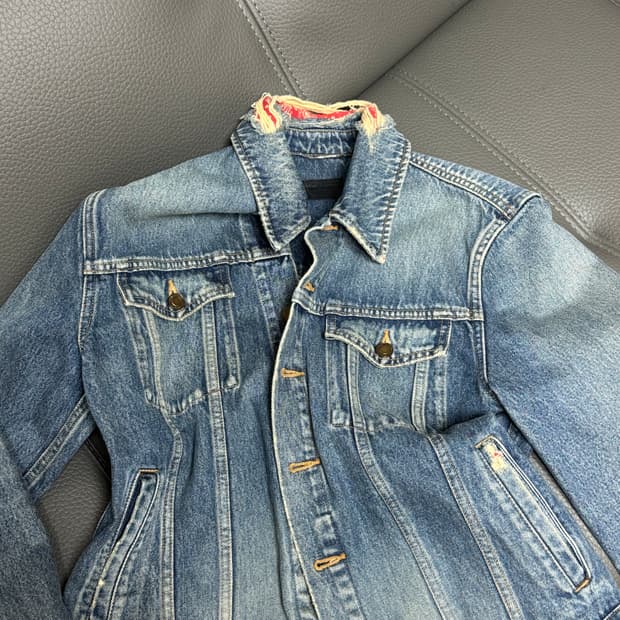 생로랑 반다나 데님 자켓