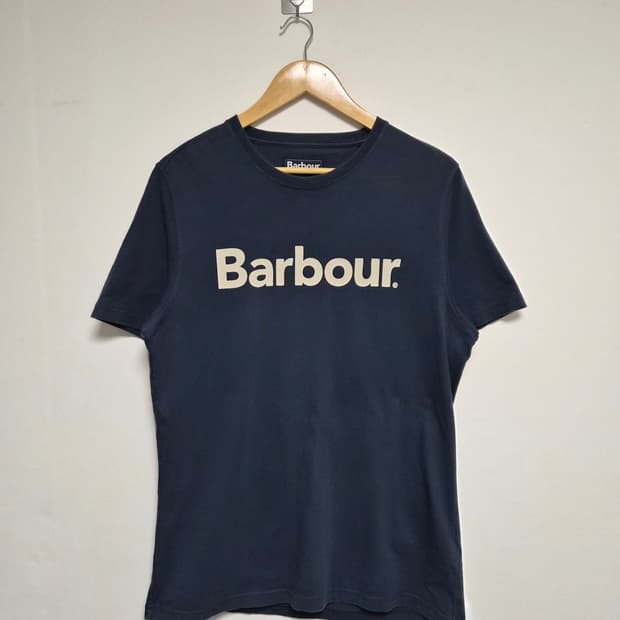 바버Barbour 빅로고 반팔티셔츠 M사이즈 - T163