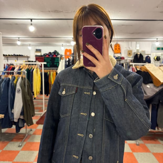 데님 양털청자켓