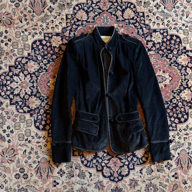 이브생로랑 아카이브 스웨이드 자켓 55