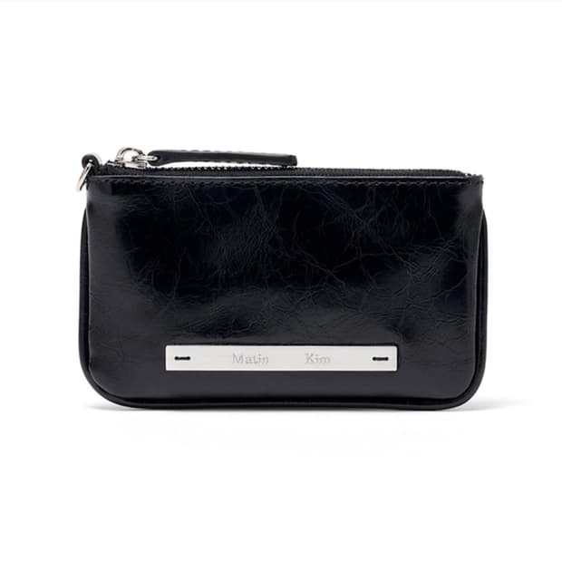 마뗑킴 지갑 GLOSSY LEATHER COIN WALLET