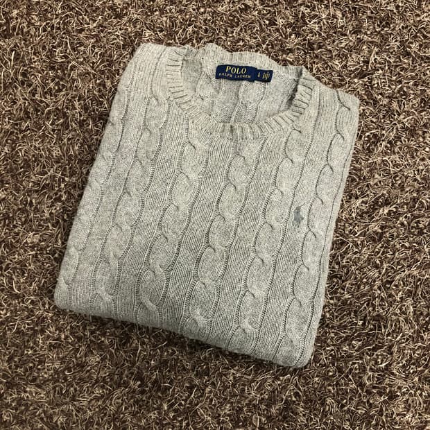 폴로 랄프로렌 케이블 니트