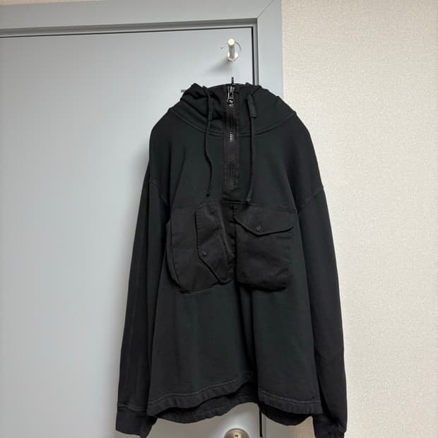 Ten C 텐씨 포켓 후드 아노락 블랙 L