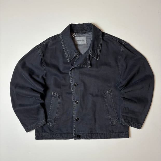 인사일런스 가먼트다잉 박시핏 데님 자켓 PN9404