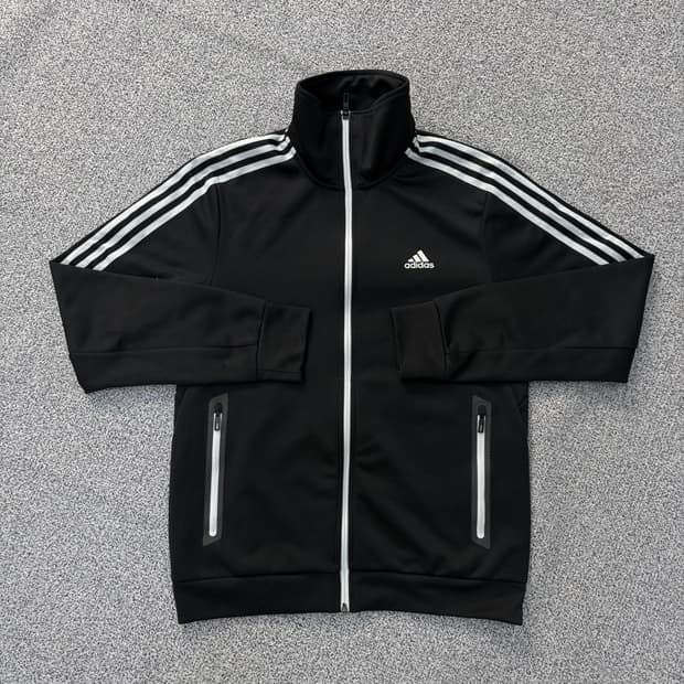 실측 아디다스 트랩 집업 저지 자켓 0305J