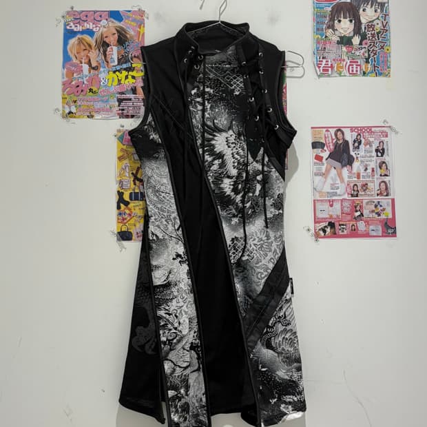 Ozzon Black Oriental Dress
