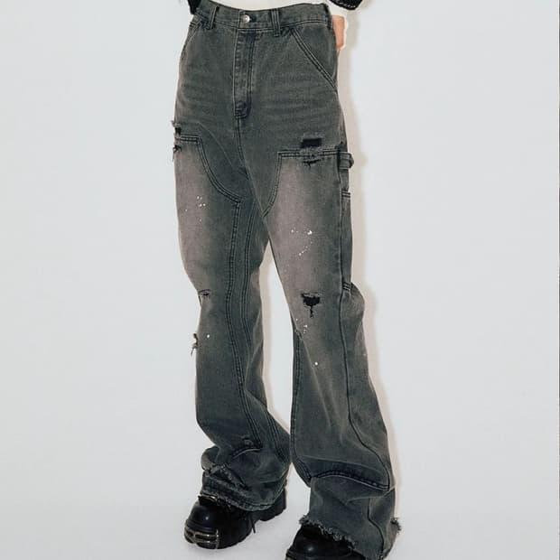 SCHISM INDUCING 스키즘 인듀싱 부츠컷 팬츠 M