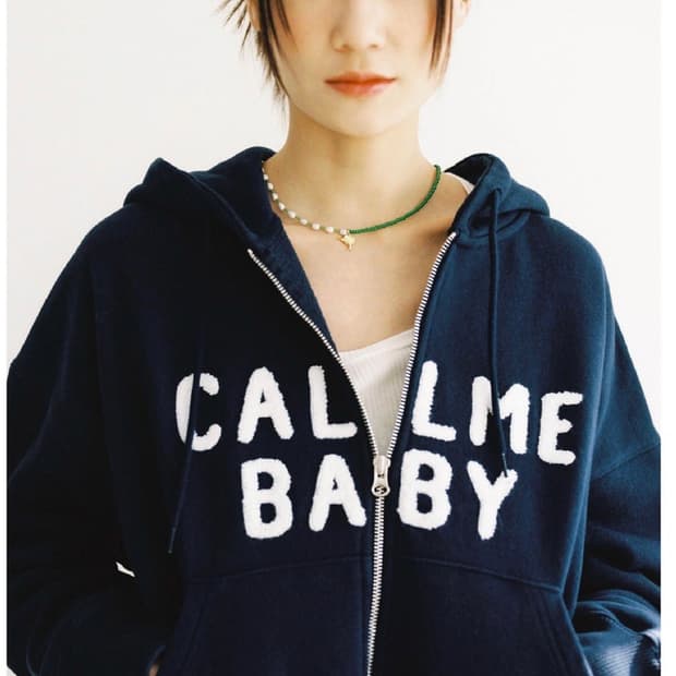 콜미베이비 퍼피 집 후디 네이비