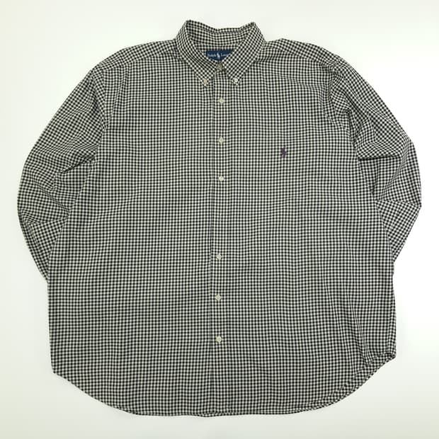 CN773 2XB 폴로 랄프로렌 모노 마이크로체크 긴팔 셔츠 남방