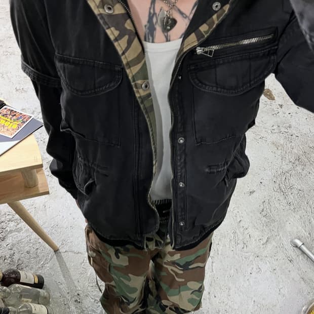 PincPonc camo detail Field jacket