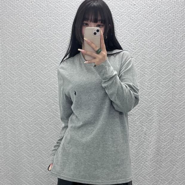 폴로 랄프로렌 빈티지 모던 캐주얼 와플 롱슬리브 L C09832