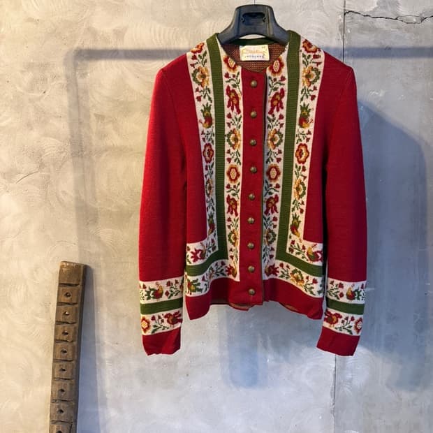 VTG 자카드 가디건 여성55