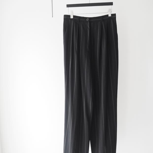 ANNE KLEIN stripe pattern slacks