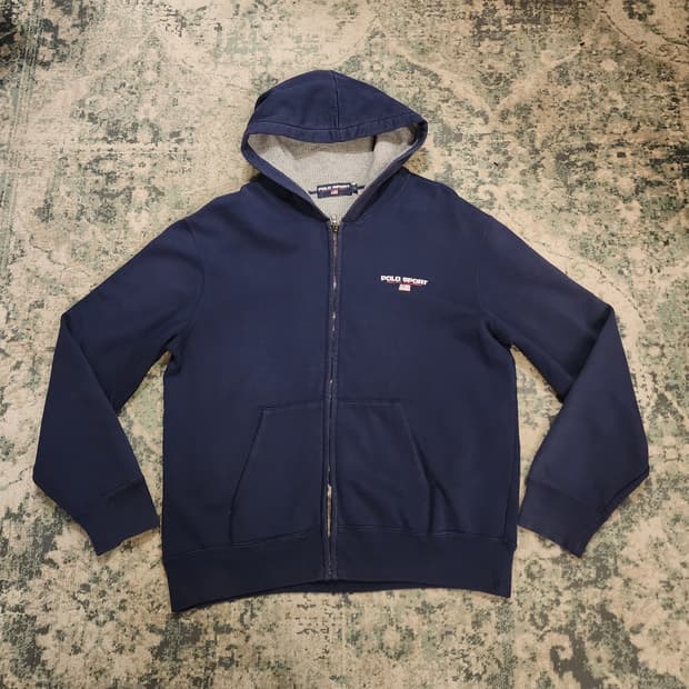 90s 폴로스포츠 후드짚업