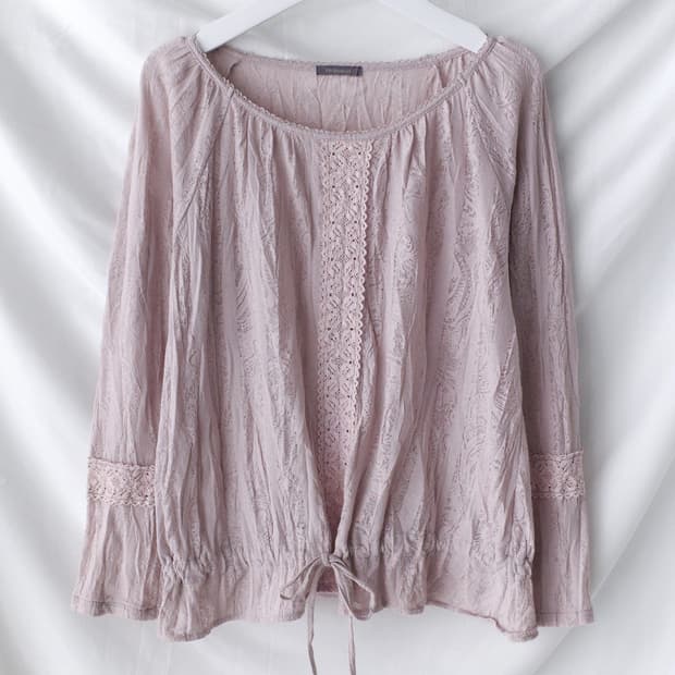 lace string blouse