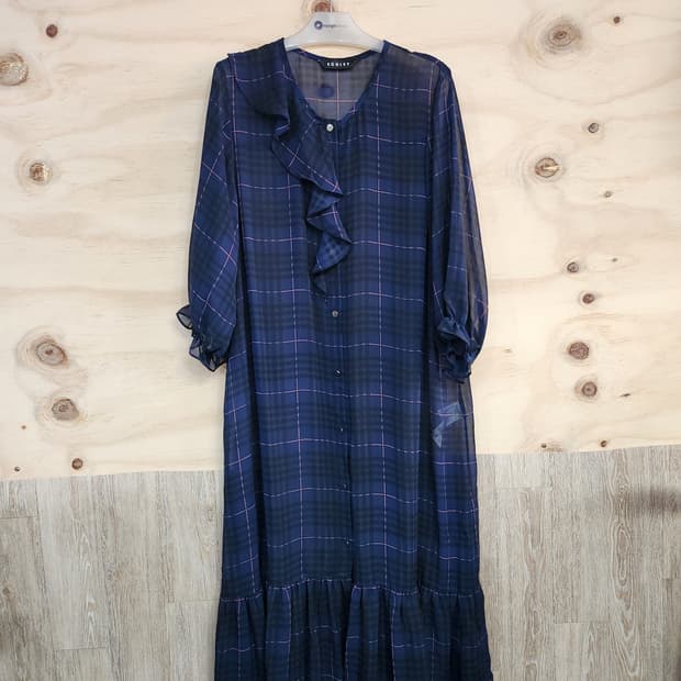 548) 에고이스트 EGOIST 체크 롱 원피스