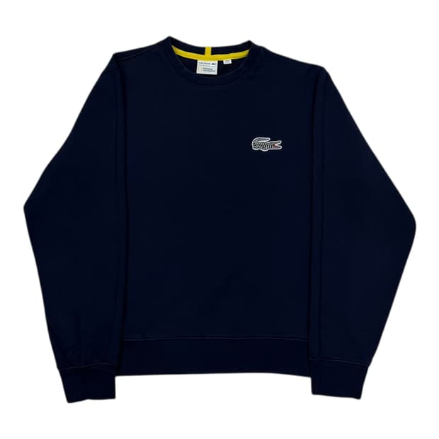 라코스테 X 내셔널지오그래픽 빅크록 맨투맨 네이비