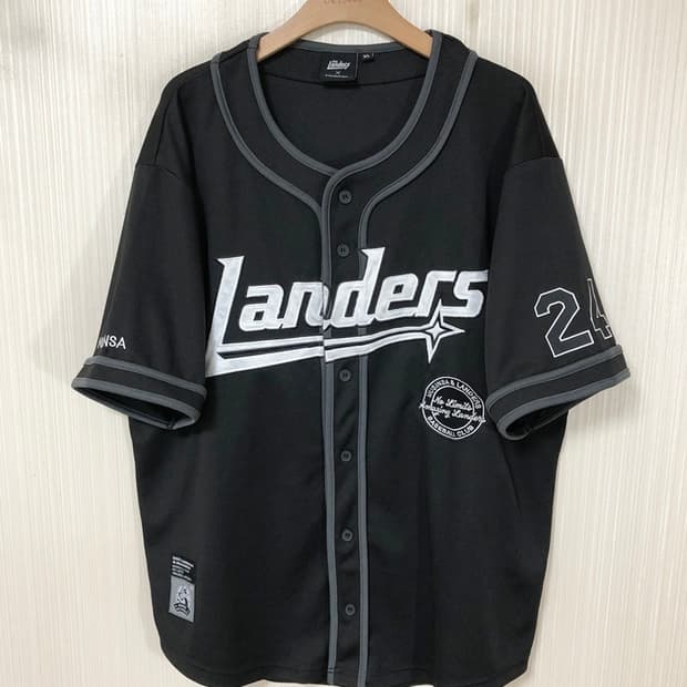 무신사 X SSG랜더스24 콜라보 블랙유니폼/져지 XL