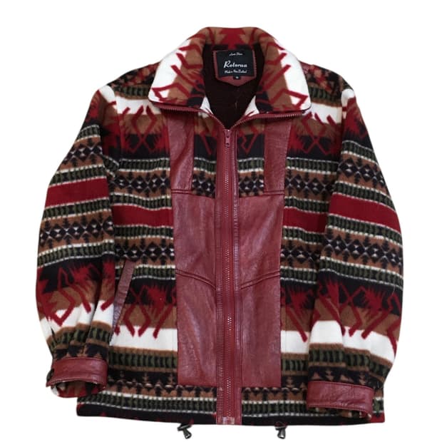 빈티지 뉴질랜드 램스킨 나바호 집업