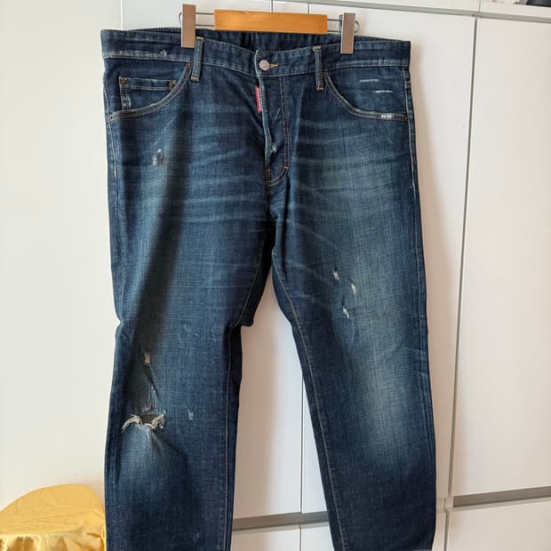 디스퀘어드 DSQ D2 디퀘 루키진 데님 청바지 56사이즈 정품 루키 밑