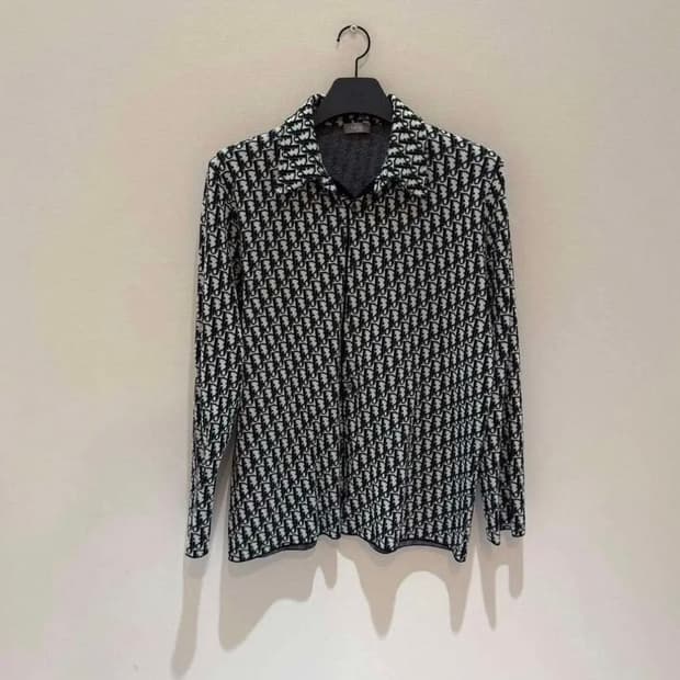 [정품/XL] 디올 오블리크 오버셔츠 