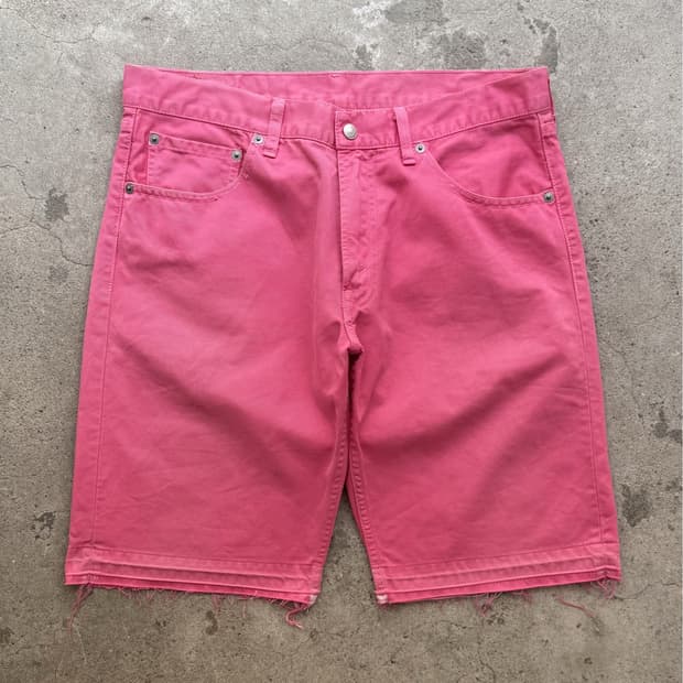 Vintage Levi’s 503 Pink Denim Shorts