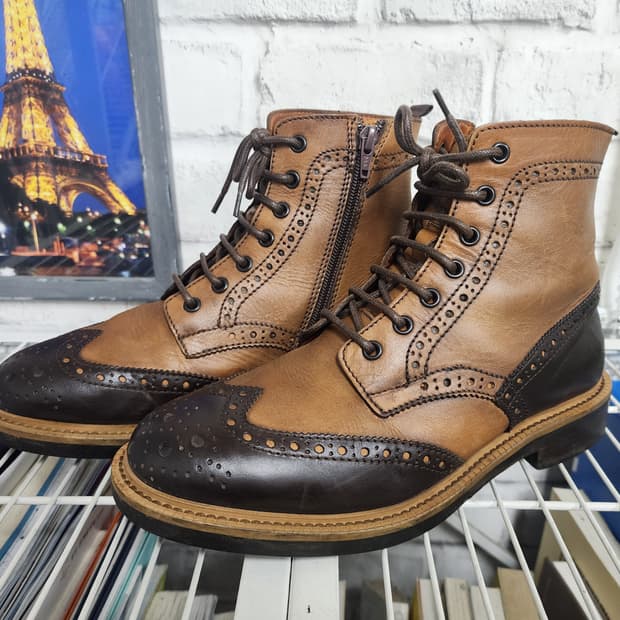 지안마크 모렐리 남성 가죽부츠 260~265 윙팁 남성구두 SD94