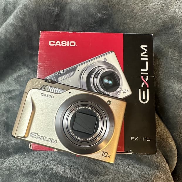 *박스셋* 카시오 엑슬림 h15 디카/디지털카메라 
