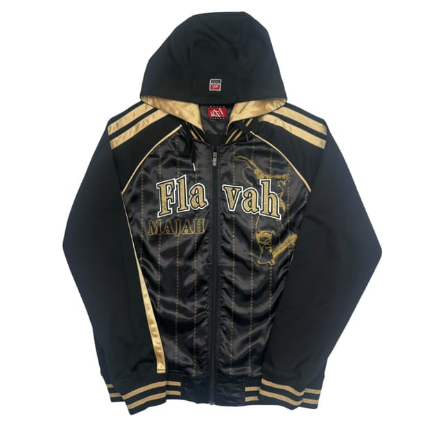 마자 플라바 블랙 골드 후드집업 XL