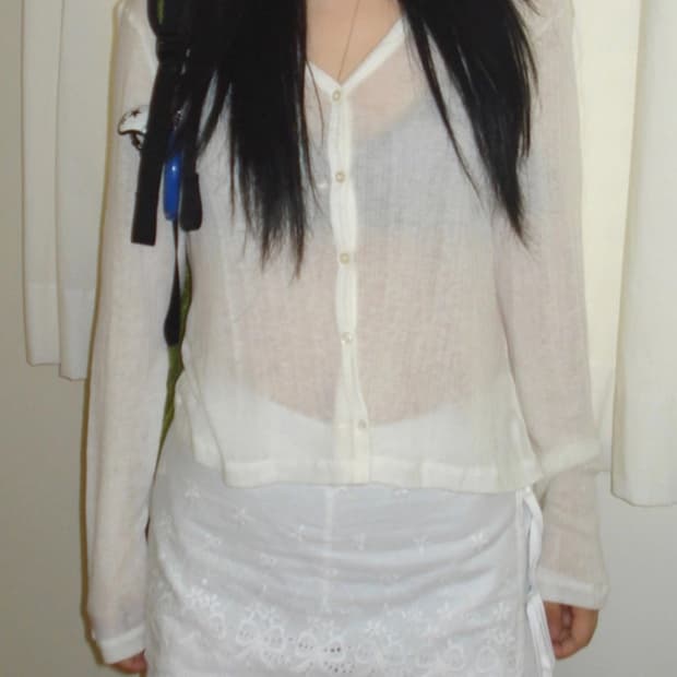 아워캐비넷 calm slim cardigan 아이보리