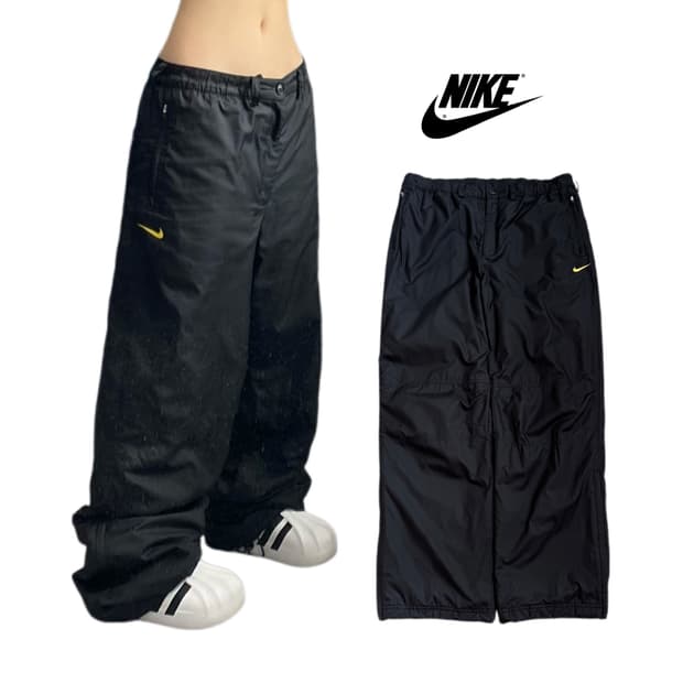 나이키 00s 스우시 올드스쿨 와이드 바람막이 트랙팬츠