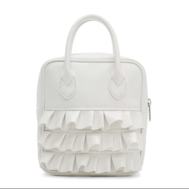 꼼데가르송 프릴백 화이트