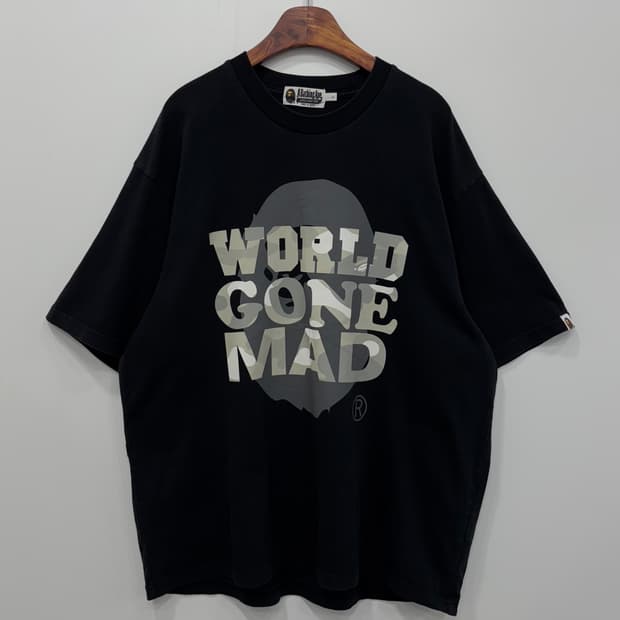 BAPE 월드곤매드 반팔티Xl