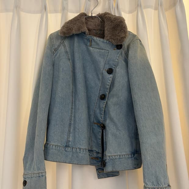 Maxmara Fur Denim Jacket