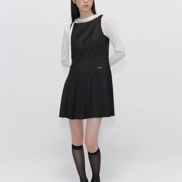 미세키서울 플리츠 원피스 1사이즈 팝니다