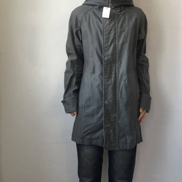 Zucca high neck hood filed jacket