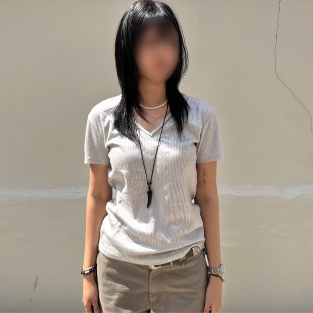 Shimmer Vneck T-Shirt