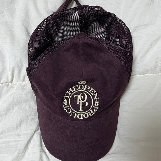 더오픈프로덕트 버건디 메쉬캡