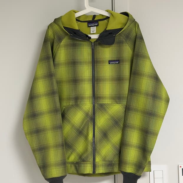 파타고니아 후드집업 체크 M