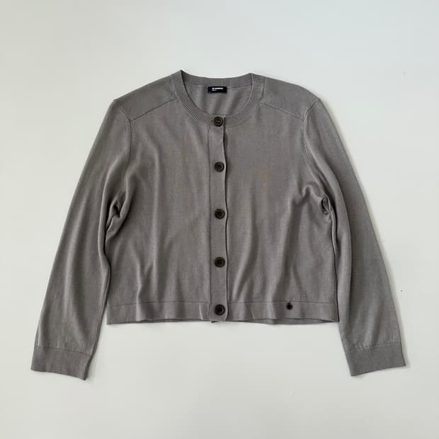 질샌더 jil sander navy 실크 혼방 칠부 가디건